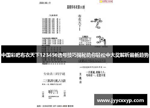中国彩吧布衣天下123456选号技巧揭秘助你轻松中大奖解析最新趋势